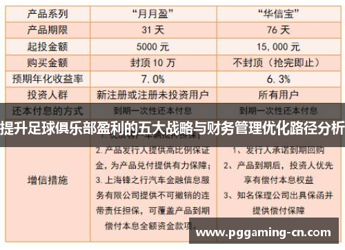 提升足球俱乐部盈利的五大战略与财务管理优化路径分析